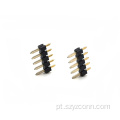 Cabeçalho de pino de 2,54 mm em linha única reta 5P